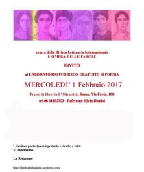 01/02/2017 Laboratorio di poesia